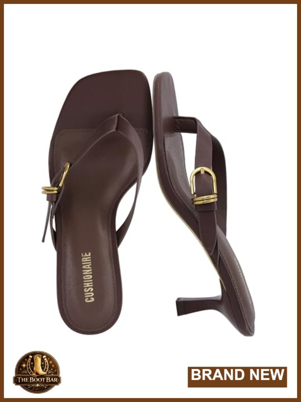 Faux Suede Low Kitten Heel Thong Sandals Square Toe Dressy